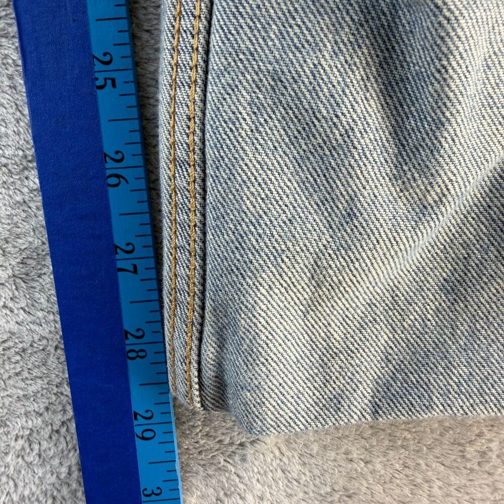 MNG Mango Wide Leg Cuffed Jeans Women's US 6 EU 38 Light Wash Denim - Picture 5 of 8